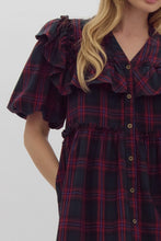 Load image into Gallery viewer, Christmas Plaid Dress-Green
