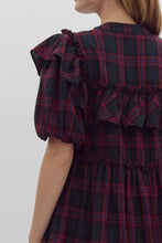 Load image into Gallery viewer, Christmas Plaid Dress-Green