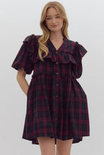 Load image into Gallery viewer, Christmas Plaid Dress-Green