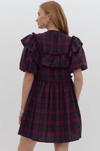 Load image into Gallery viewer, Christmas Plaid Dress-Green