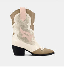Load image into Gallery viewer, Zizi Gold Cowboy Boots