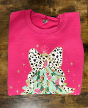 Load image into Gallery viewer, Snowflake Coquette Tree Ivory Crewneck