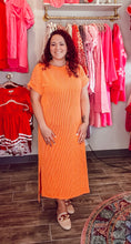 Load image into Gallery viewer, Ribbed Short Sleeve T-Shirt Dress