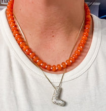 Load image into Gallery viewer, Orange Gemstone Necklace