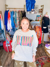 Load image into Gallery viewer, Be Happy Heather Grey Crewneck