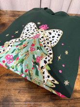 Load image into Gallery viewer, Snowflake Coquette Tree Ivory Crewneck