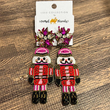 Load image into Gallery viewer, Beaded Christmas Earrings 23