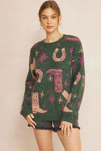 Load image into Gallery viewer, Lucky Cowboy Sweater