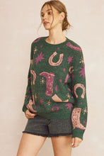 Load image into Gallery viewer, Lucky Cowboy Sweater