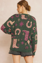 Load image into Gallery viewer, Lucky Cowboy Sweater