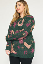 Load image into Gallery viewer, Lucky Cowboy Sweater
