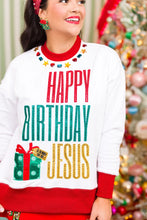 Load image into Gallery viewer, Brianna Cannon Happy Birthday Jesus Sweatshirt