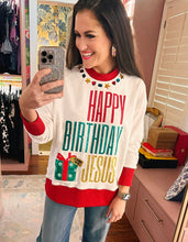 Load image into Gallery viewer, Brianna Cannon Happy Birthday Jesus Sweatshirt