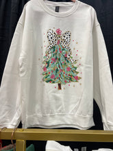 Load image into Gallery viewer, Snowflake Coquette Tree Ivory Crewneck
