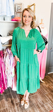 Load image into Gallery viewer, Kelly Green Midi Dress