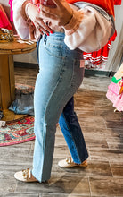 Load image into Gallery viewer, Blue Combo Risen Jeans
