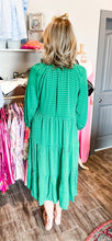 Load image into Gallery viewer, Kelly Green Midi Dress