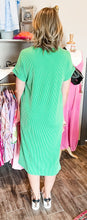 Load image into Gallery viewer, Ribbed Short Sleeve T-Shirt Dress