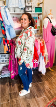Load image into Gallery viewer, Watercolor Floral Top