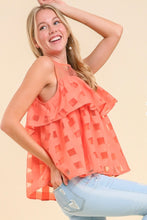 Load image into Gallery viewer, Basketweave Babydoll Tank Top