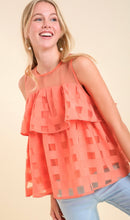 Load image into Gallery viewer, Basketweave Babydoll Tank Top