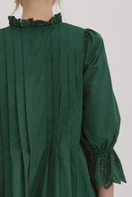 Load image into Gallery viewer, Forest Green 3/4 Sleeve Dress
