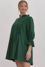 Load image into Gallery viewer, Forest Green 3/4 Sleeve Dress
