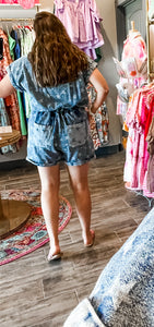 Denim Stars Romper