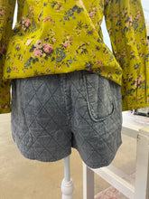 Load image into Gallery viewer, Quilted Pattern Denim Shorts
