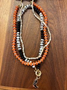 Orange Gemstone Necklace