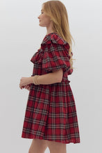 Load image into Gallery viewer, Christmas Plaid Dress-Red
