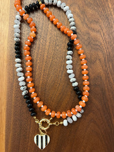 Orange Gemstone Necklace