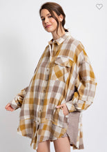 Load image into Gallery viewer, Khaki Plaid Top
