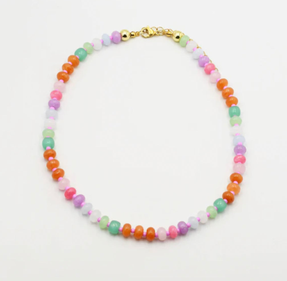 Pastel Gemstone Luxe Necklace