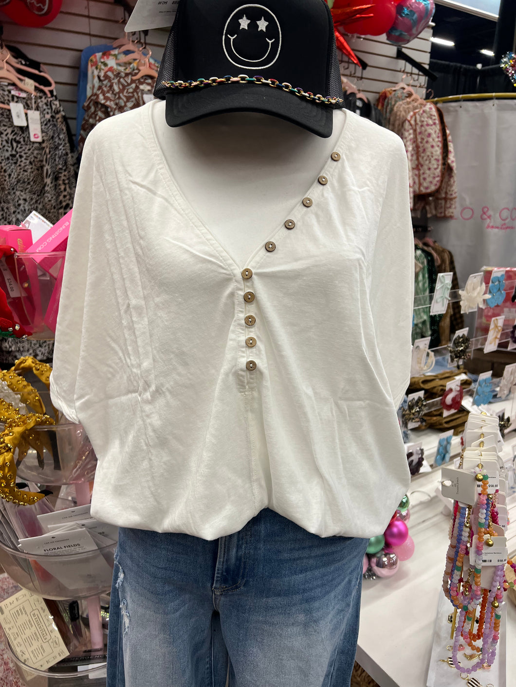 White Button Top