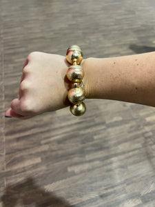 20mm Gold Ball Bracelet