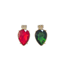 Load image into Gallery viewer, Brianna Cannon Crystal Christmas Light Earrings
