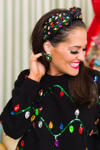 Brianna Cannon Crystal Christmas Light Earrings