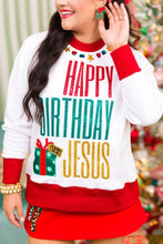 Load image into Gallery viewer, Brianna Cannon Happy Birthday Jesus Sweatshirt
