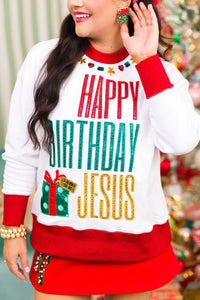 Brianna Cannon Happy Birthday Jesus Sweatshirt