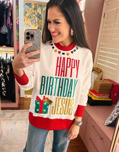 Brianna Cannon Happy Birthday Jesus Sweatshirt