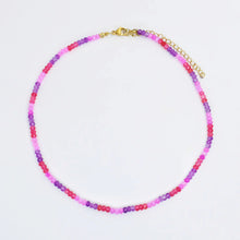 Load image into Gallery viewer, Magenta Dainty Luxe Gemstone Necklace
