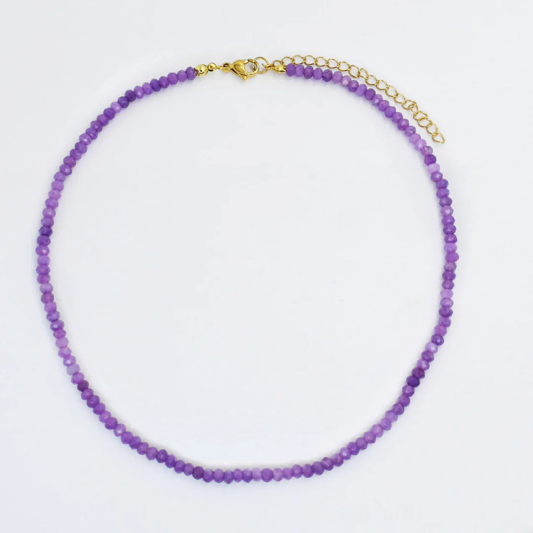 Grape Dainty Luxe Necklace