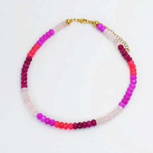 All Pink Luxe Gemstone Necklace