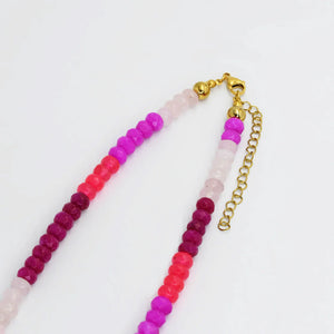 All Pink Luxe Gemstone Necklace