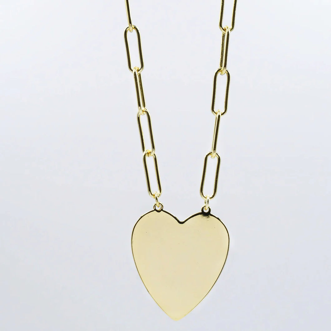 Big Heart Girl Necklace