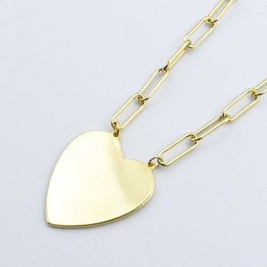 Big Heart Girl Necklace