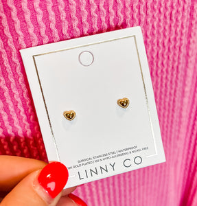 Violet Screwback Linny Studs