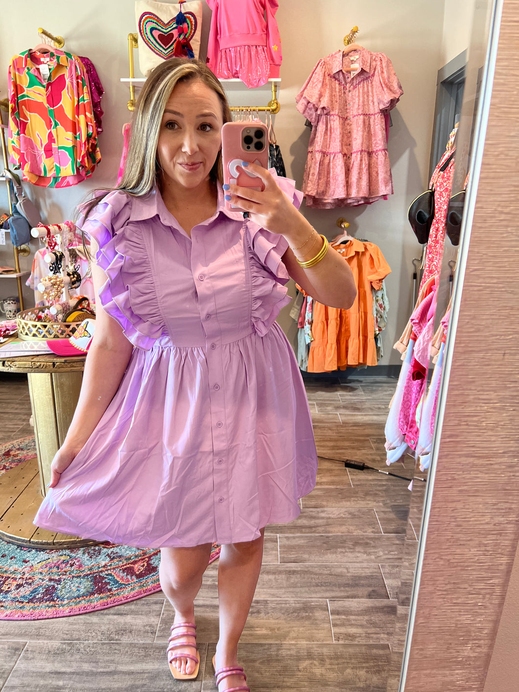 Lilac Ruffle Dress