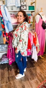 Watercolor Floral Top